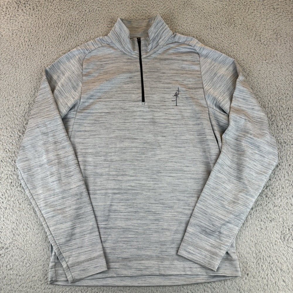 Galvin Green 1/4 Zip Pullover Ghost Tree Old Macdonald Men's Size Small Gray
